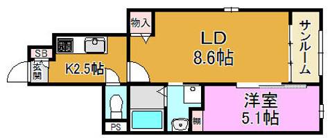 物件の間取り画像