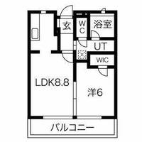 愛知県名古屋市南区豊田1丁目(マンション)の賃貸物件の間取り