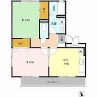 燦コーポ A102の間取り