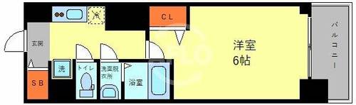 プレミアムコート天王寺EASTの間取り