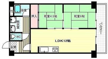古市グリーンハイツの間取り