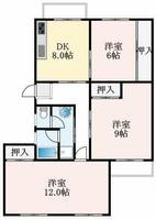 大阪府堺市南区槇塚台2丁(マンション)の賃貸物件の間取り