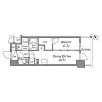 エステムコート名古屋新栄Ⅴラポール305の間取り