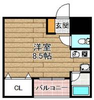 フェリセ富田310の間取り