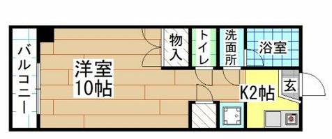 福岡県北九州市八幡西区穴生1丁目(アパート)の賃貸物件の間取り