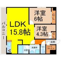 KDX千早レジデンスの間取り