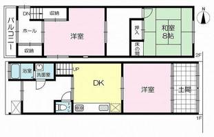 城南町4丁目貸家の間取り