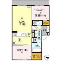 大阪府交野市郡津3丁目(アパート)の賃貸物件の間取り