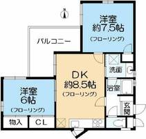 アークサイド魚崎の間取り