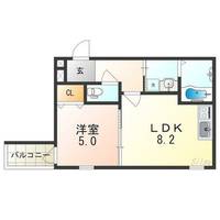 大阪府大阪市平野区長吉長原東1丁目(アパート)の賃貸物件の間取り