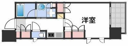 パークアクシス大阪新町の間取り