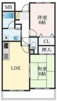 グランデ―ミFYの間取り