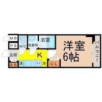 プレサンス名古屋幅下ファビュラスの間取り