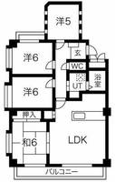 キャトルセゾン藤が丘の間取り