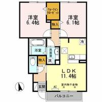 ヴェルジェ Bの間取り