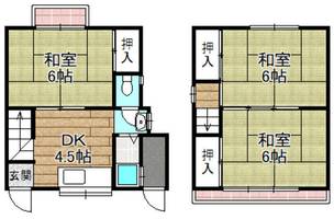 大阪府高槻市淀の原町(一戸建)の賃貸物件1の間取り