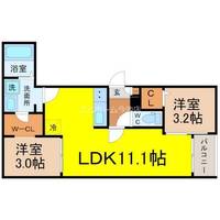 REGALEST茶屋ヶ坂駅前の間取り