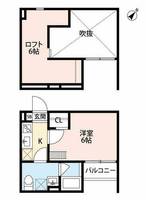 兵庫県明石市松の内1丁目(アパート)の賃貸物件の間取り