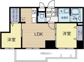 福岡県福岡市博多区博多駅南4丁目(マンション)の賃貸物件の間取り