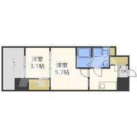 SERENiTE福島sceltoの間取り