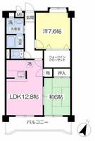 福岡県久留米市小森野2丁目(マンション)の賃貸物件の間取り