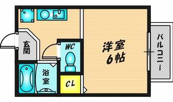 クレールタカシマ103の間取り