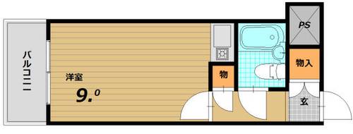 兵庫県神戸市長田区大橋町4丁目(マンション)の賃貸物件の間取り