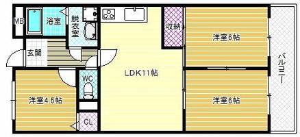 物件の間取り画像