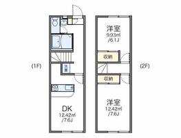 レオパレスラメール102の間取り