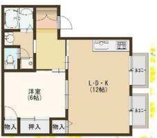兵庫県西宮市上大市2丁目(アパート)の賃貸物件の間取り