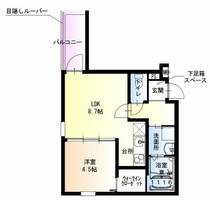 大阪府大東市野崎1丁目(アパート)の賃貸物件の間取り