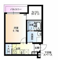 大阪府大東市野崎1丁目(アパート)の賃貸物件の間取り