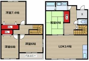 ディアコートKの間取り