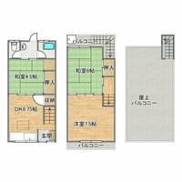 勝山北2丁目戸建の間取り
