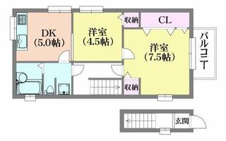 ハイツオーの間取り