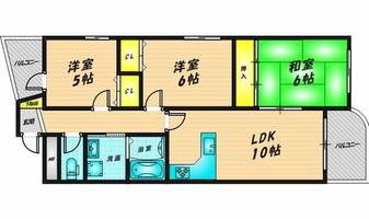 リアライズ荒本905の間取り