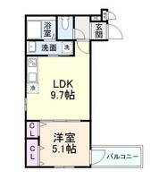 大阪府枚方市津田元町4丁目(アパート)の賃貸物件の間取り