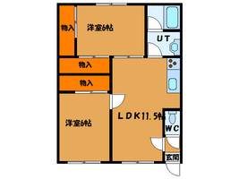 プラザ・クリプトメリア402の間取り