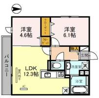 兵庫県尼崎市武庫之荘2丁目(アパート)の賃貸物件の間取り