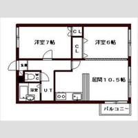 北海道札幌市中央区南十三条西8丁目(マンション)の賃貸物件の間取り
