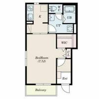 大阪府門真市三ツ島4丁目(アパート)の賃貸物件の間取り
