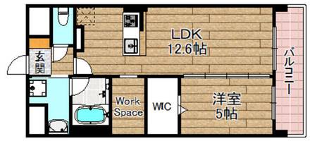 仮称)高槻市大手町PJの間取り