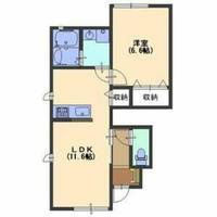 兵庫県宝塚市大成町(アパート)の賃貸物件の間取り