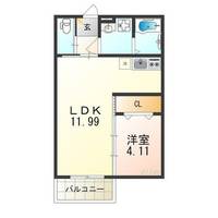 大阪府大阪市生野区小路東4丁目(アパート)の賃貸物件の間取り