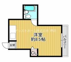 ロイヤルコート1番館202の間取り