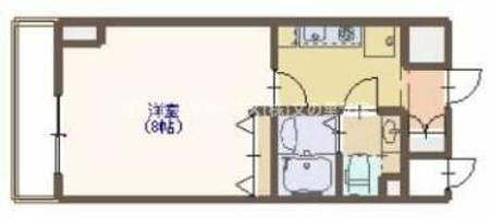 大阪府大阪市阿倍野区松崎町2丁目(マンション)の賃貸物件の間取り