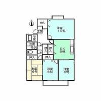 ルミエール島間A棟201の間取り