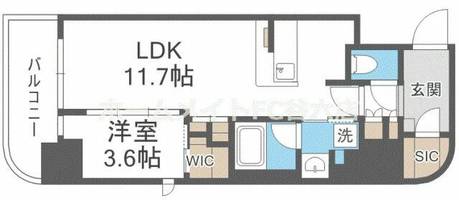 コンフォリア・リヴ北浜淡路町の間取り