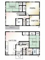 福岡県福岡市東区箱崎3丁目(一戸建)の賃貸物件の間取り