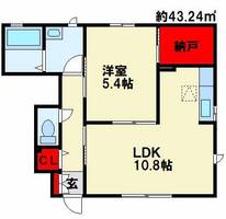 エスポアール B棟の間取り